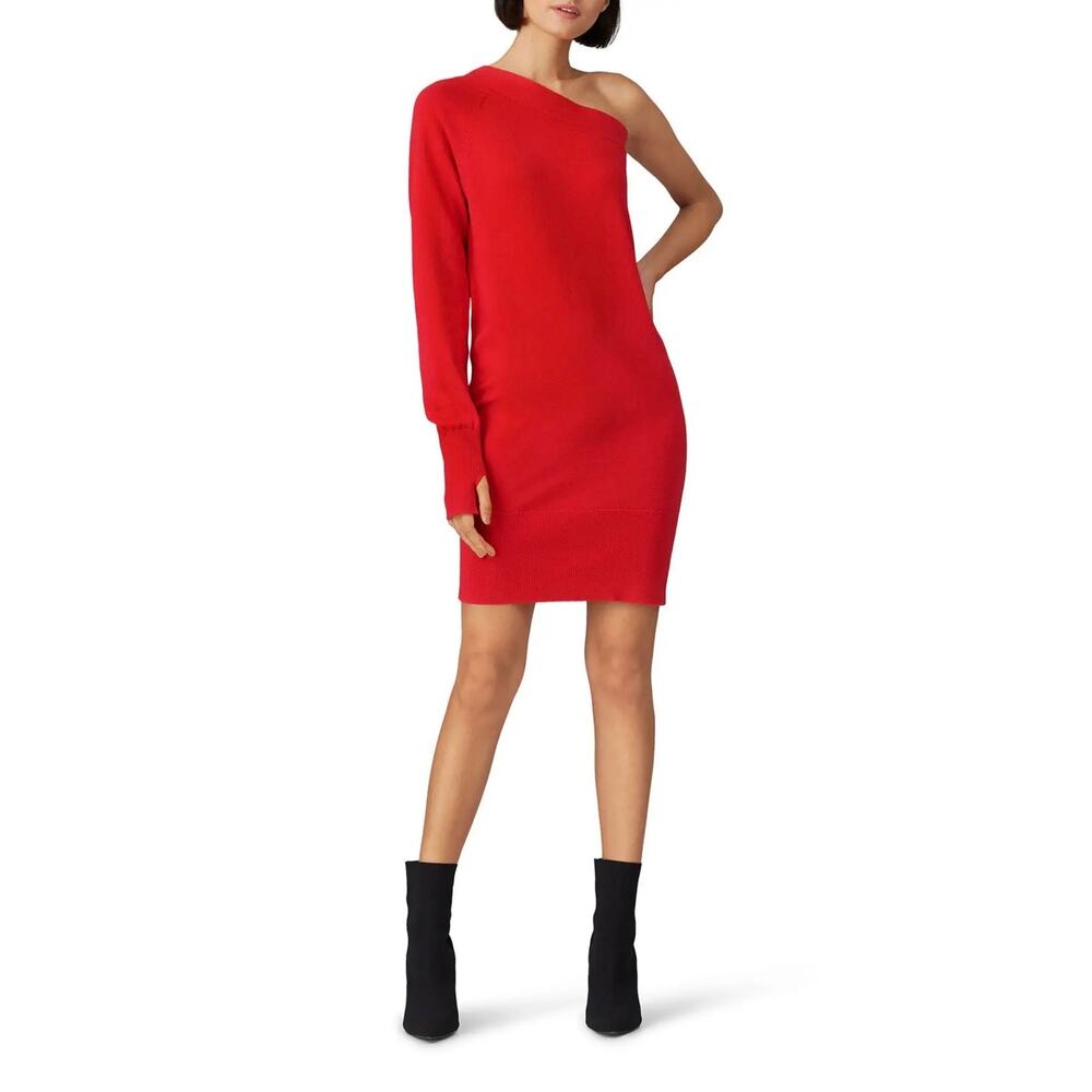 KF/Kaufmanfranco Red One Sleeve Knit Dress S